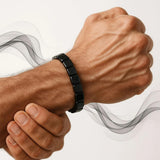 ZAIREG bracelet hematite et obsidienne, jour et nuit, accessoire polyvalent.