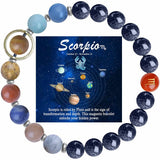 ZaisuiFun bracelet zodiacal, 12 constellations, allure élégante et énergie cosmique.
