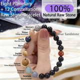ZaisuiFun bracelet zodiacal, pierre-map-terre, stabilité et ancrage émotionnel.