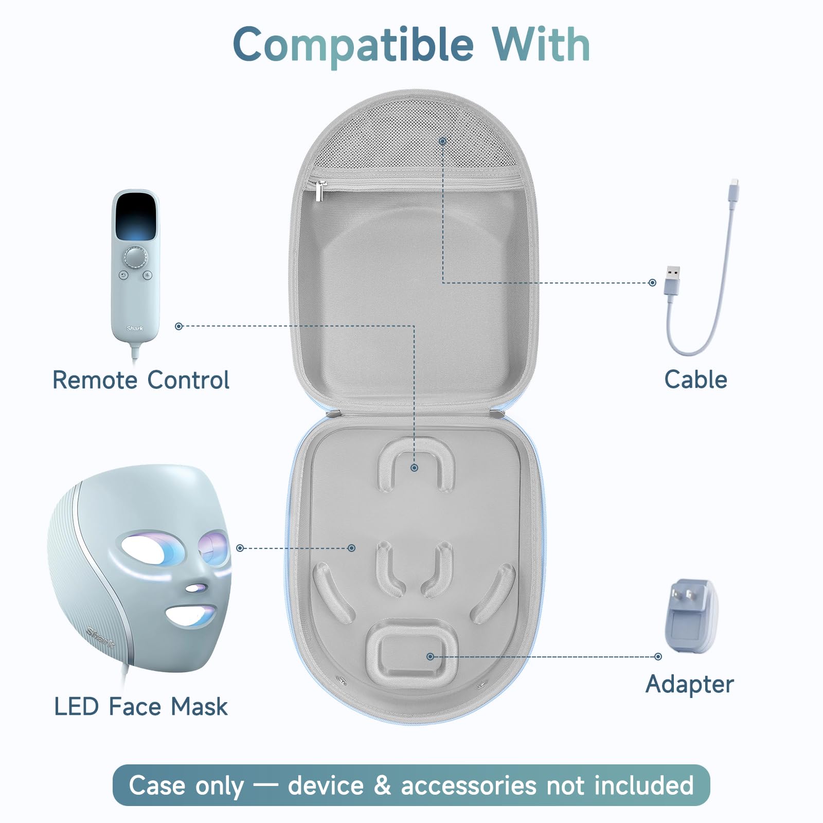 Sangle reglable du boîtier Zalirium pour port confortable en bandoulière.