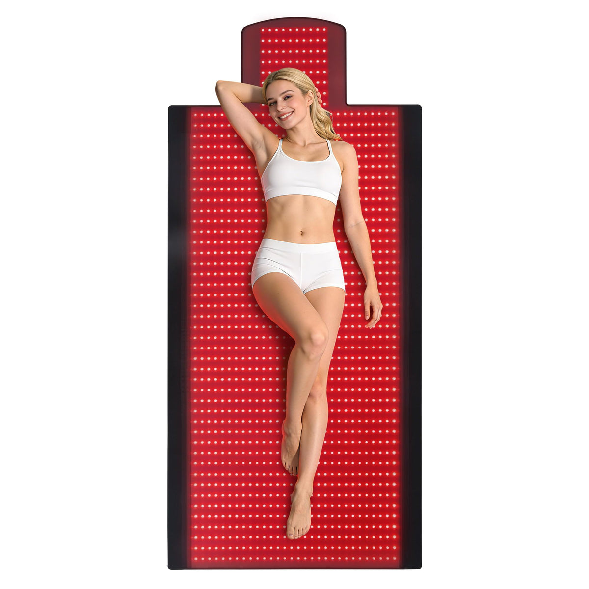 Tapis Zalwyc de lumière rouge, couverture corps entier pour la détente à domicile.