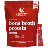 Zammex bouillon d'os protéine 20 g en paquets voyage, pratique