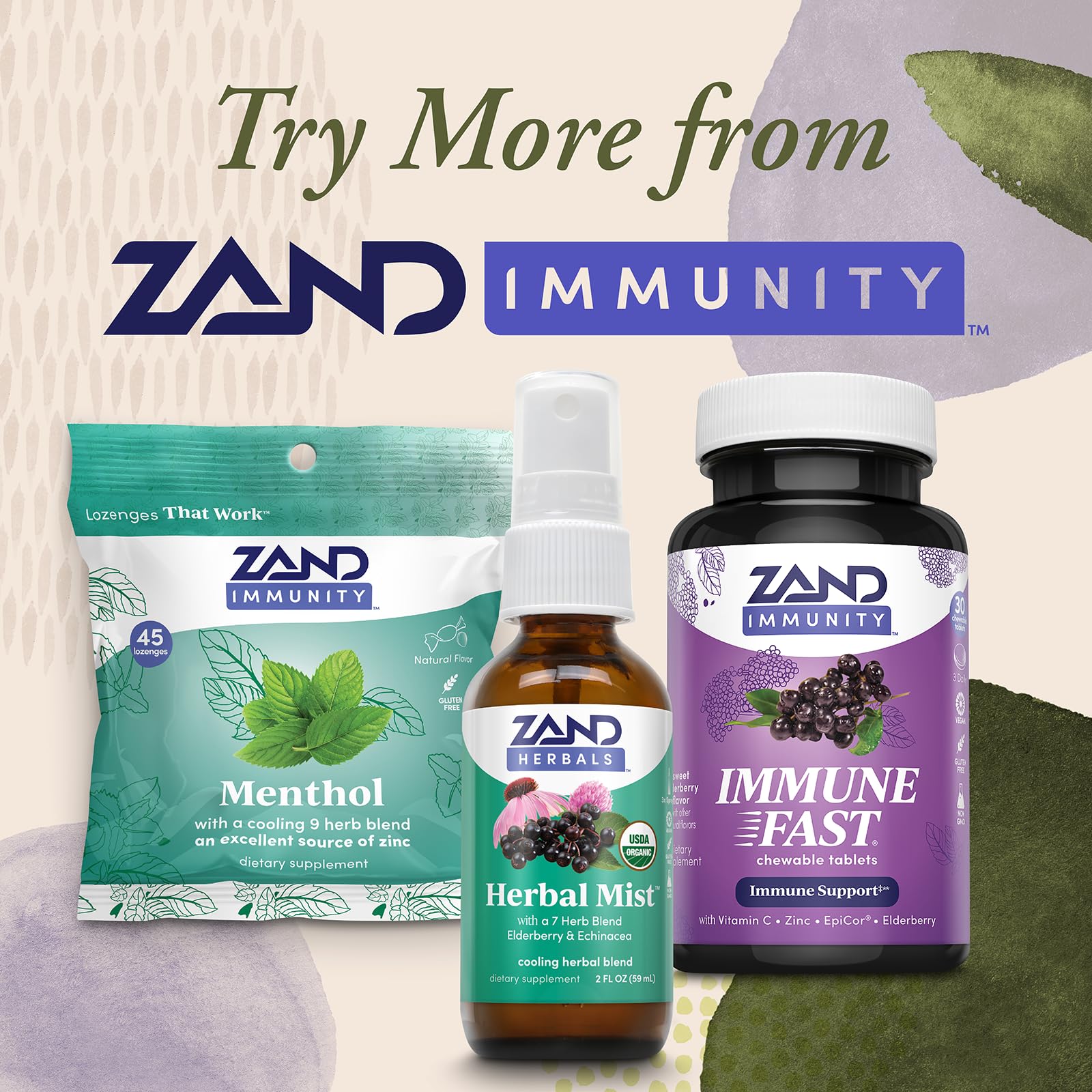 ZAND Immune Fast avec vitamine C 1000 mg, apport clair et pratique.