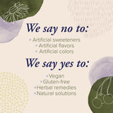 Gommes ZAND Immunity avec ingrédients naturels et végan sans gluten.