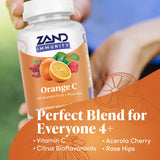 Ingrédients bioflavonoïdes ZAND Immunity Orange, rose hips et acerola.