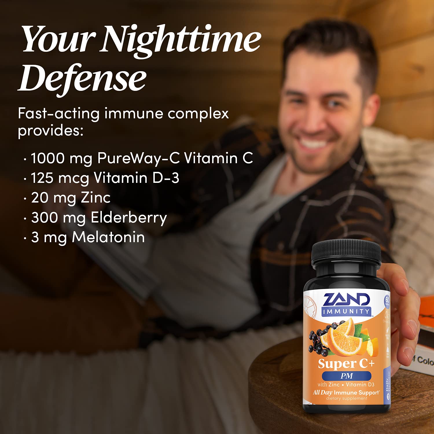 Dose affichée 1000 mg de vitamine C PureWay-C pour absorption optimisée