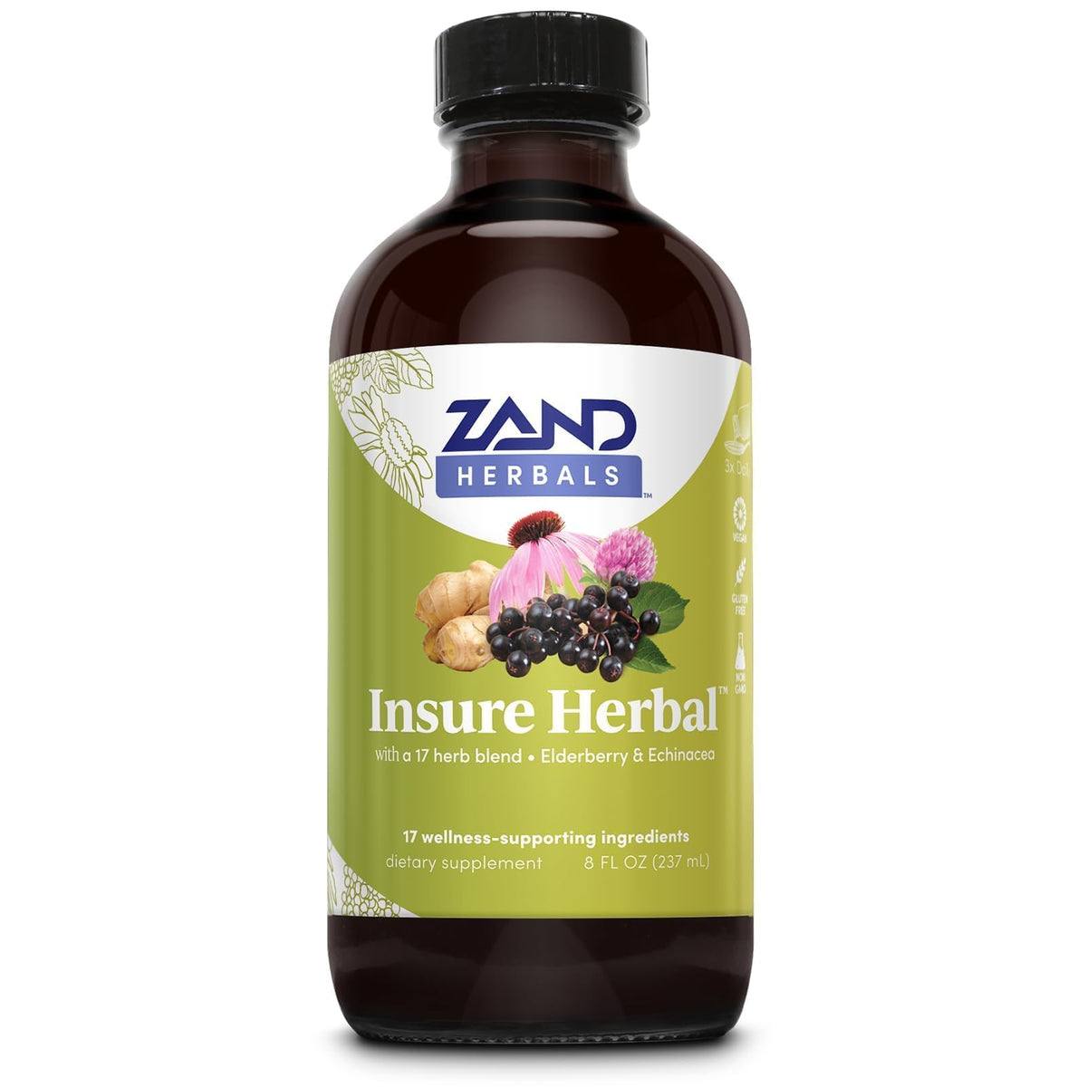 ZAND Insure, bouteille-liquide bien-être prête à l'emploi pour un usage quotidien.