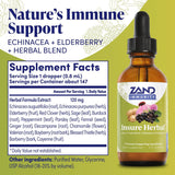 ZAND Insure étiquette révélant les ingrédients essentiels pour le bien-être.