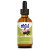 ZAND Insure flacon montrant 17 herbes pour un soutien potentiel.