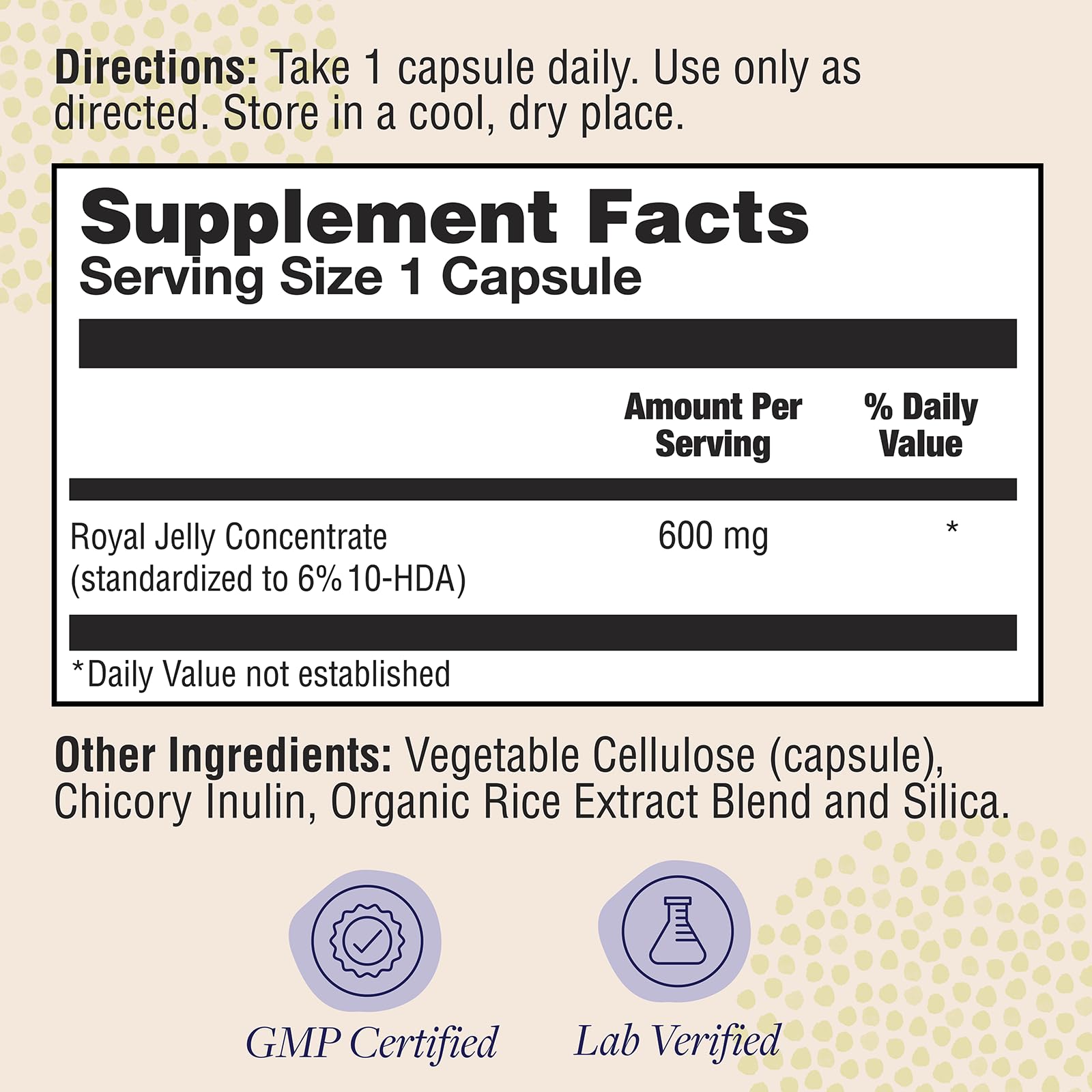 ZAND Gelée Royale 600 mg - capsules faciles à ingérer pour un usage quotidien.