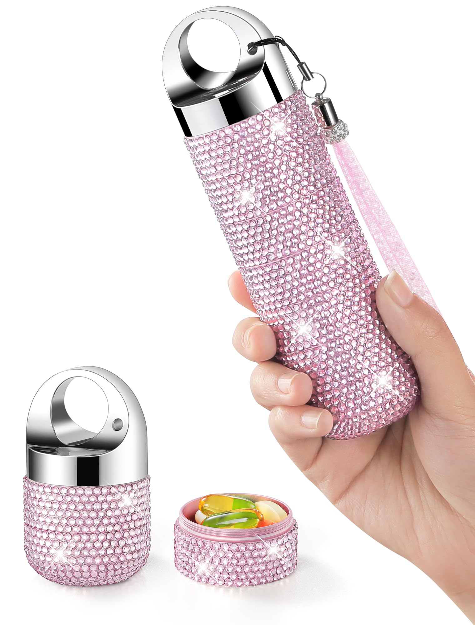 Etui Zannaki en métal pour pilules hebdomadaires, durable et fiable.