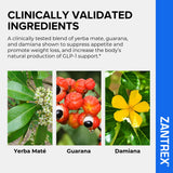 Tableau nutritionnel Zantrex Blue pour comparer les options
