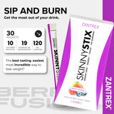 Paquet Zantrex SkinnyStix saveur framboise prêt à emporter