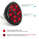Lumière diffuse Zarbaha 18 LED pour diffusion corporelle en douceur