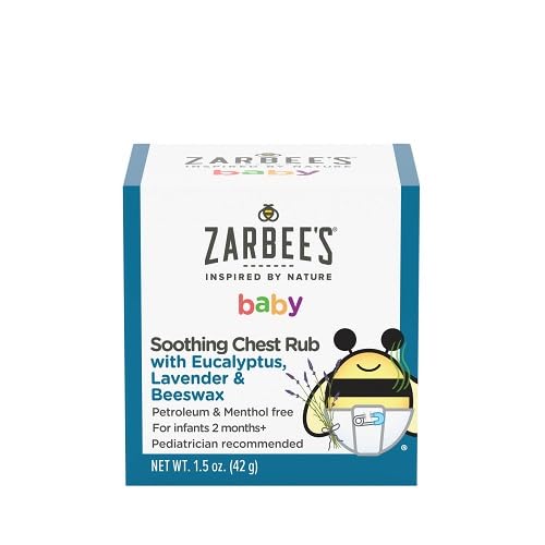 Zarbee’s Bébé approuvé par les pédiatres, usage sur torse et pieds.