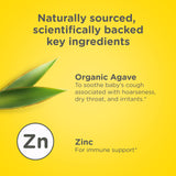 Étiquette Zarbee's Baby Immunité, zinc pour soutenir le système immunitaire.