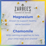 Gomme Zarbee’s Calm – ingrédients magnesium, camomille et vitamine B6 pour le calme.