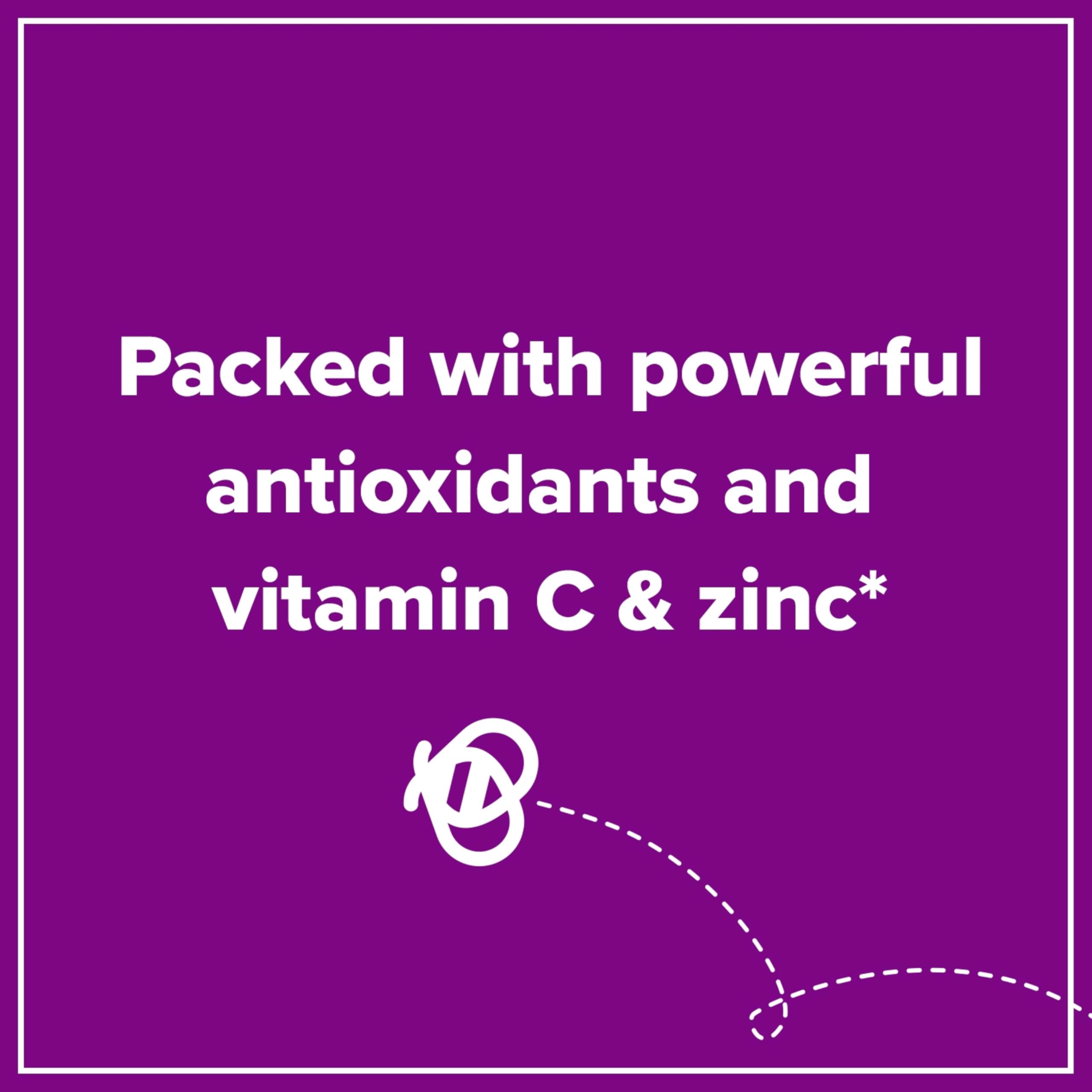 Zarbee's avec vitamine C et zinc, soutien quotidien possible.