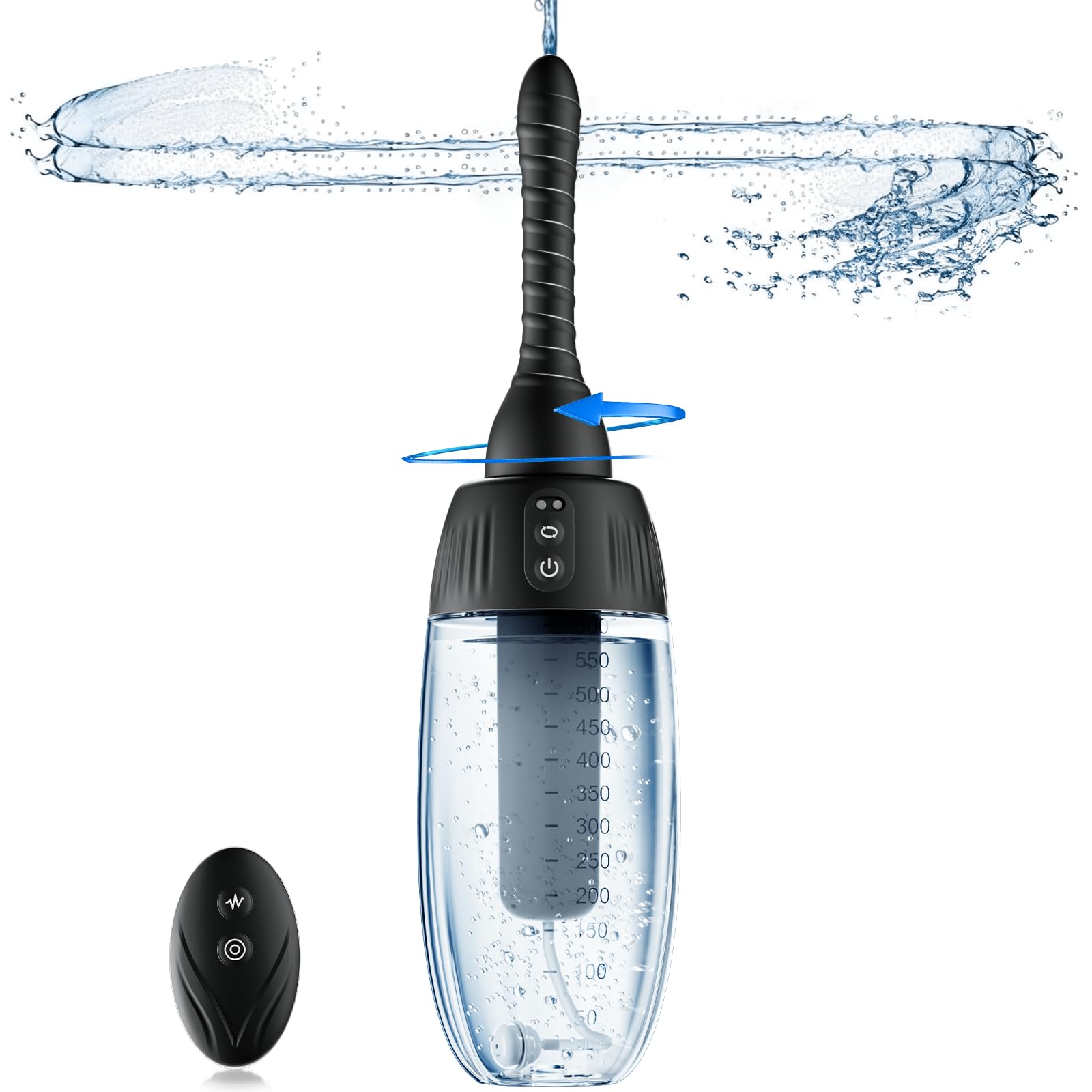 Zatsaog douche-anale-rotative-360: rotation fluide pour un nettoyage profond et confortable.