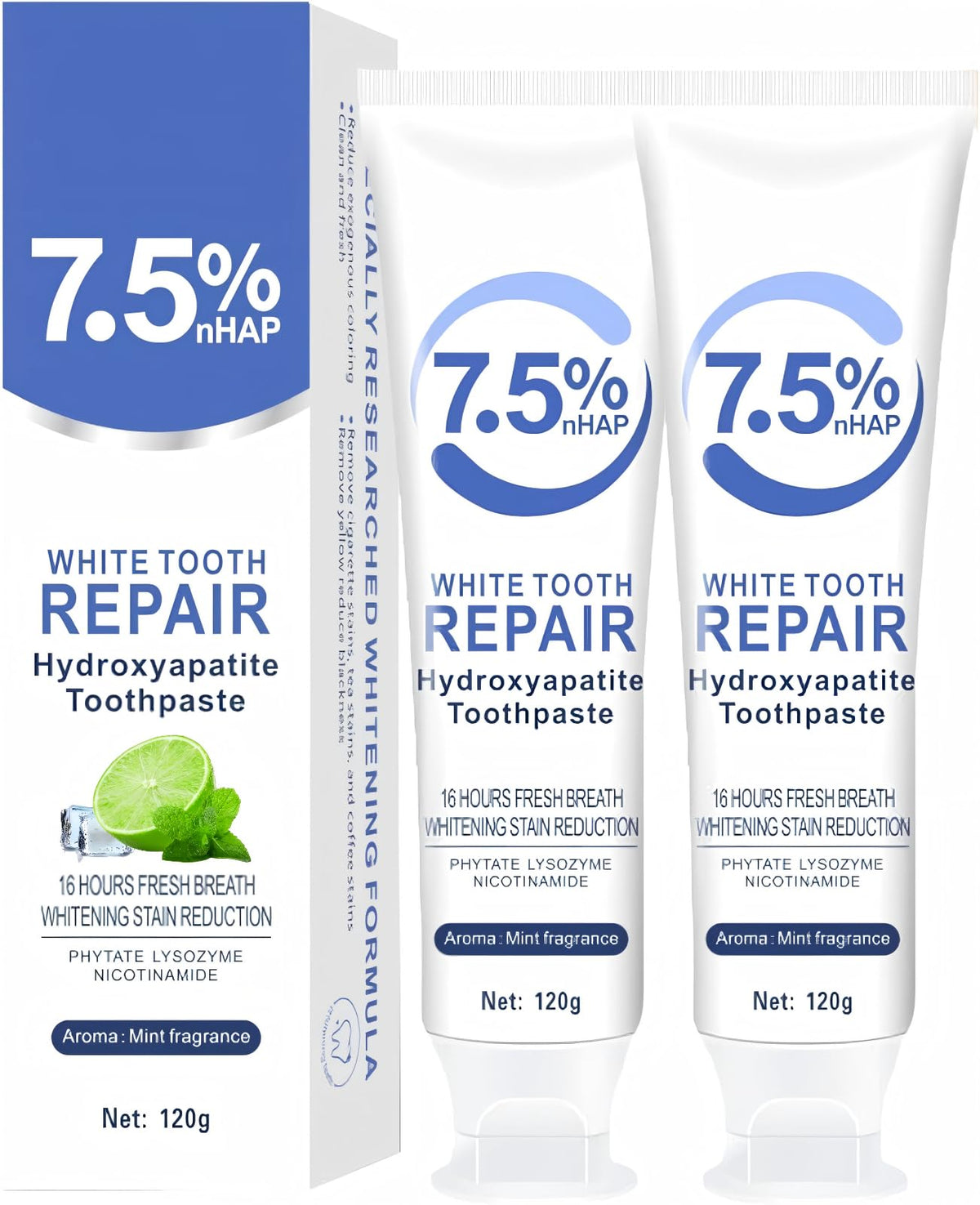 Dentifrice Zaucet hydroxyapatite en tube protège l’émail au quotidien.