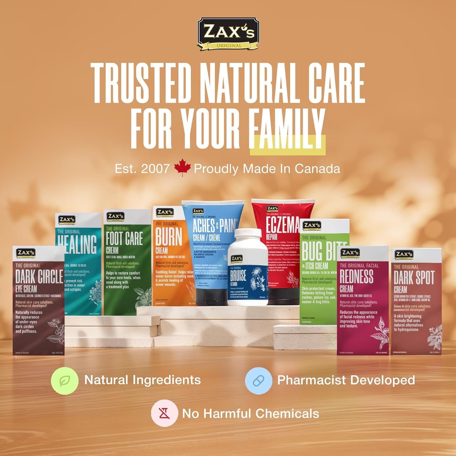 ZAX'S ORIGINAL – association possible avec une crème d’arnica pour les ecchymoses.