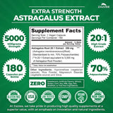 Zazzee Astragale extrait 20pour1 - Capsules véganes faciles à avaler.