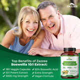Capsules vegan Zazzee Boswellia 5000 mg – dosage élevé au quotidien.