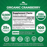 Zazzee, etiquette biologique certifiee assure qualité naturelle.