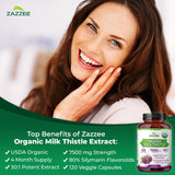 Zazzee chardon-marie biologique certifié USDA sans OGM