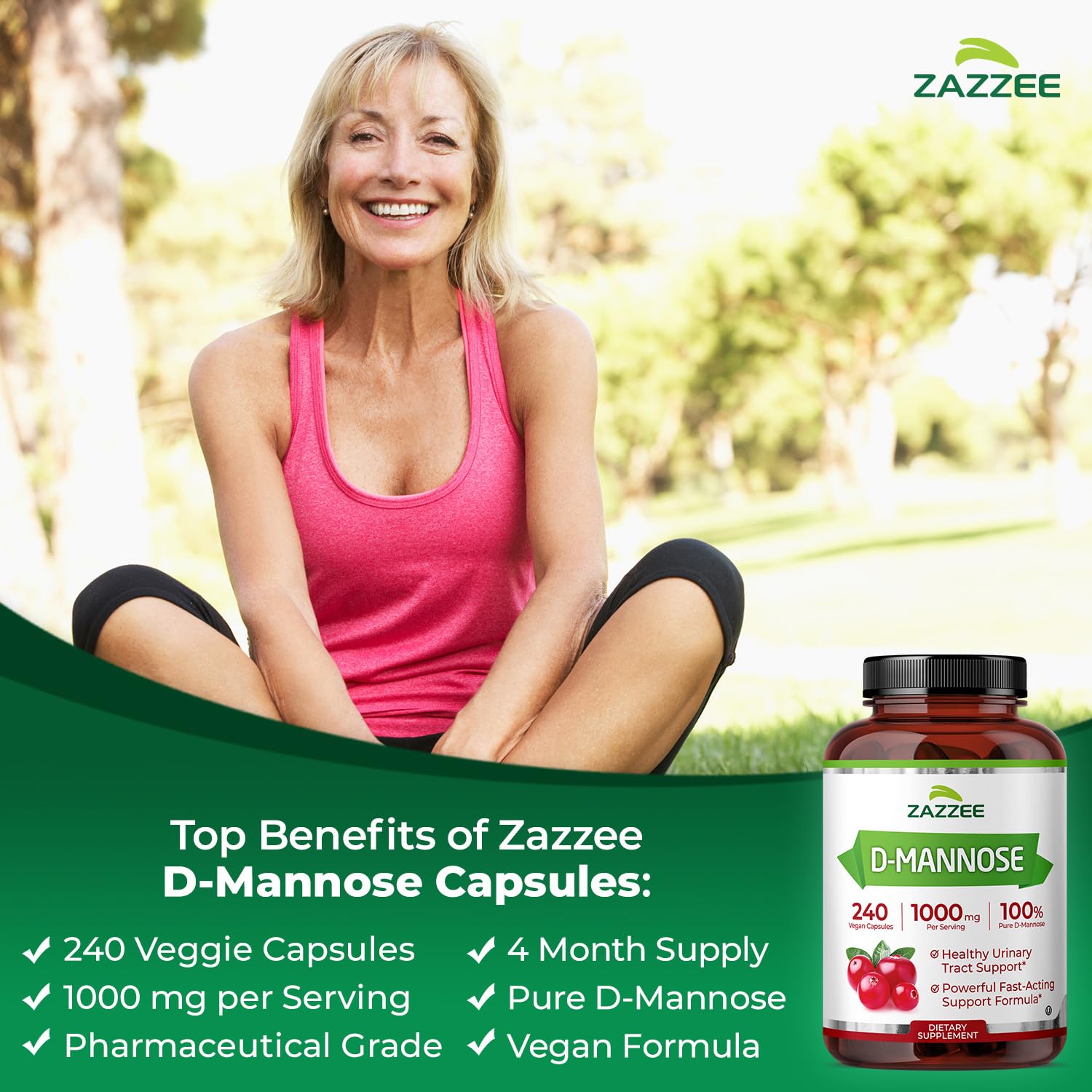 Chaque portion apporte 1000 mg, dosage simple et clair.