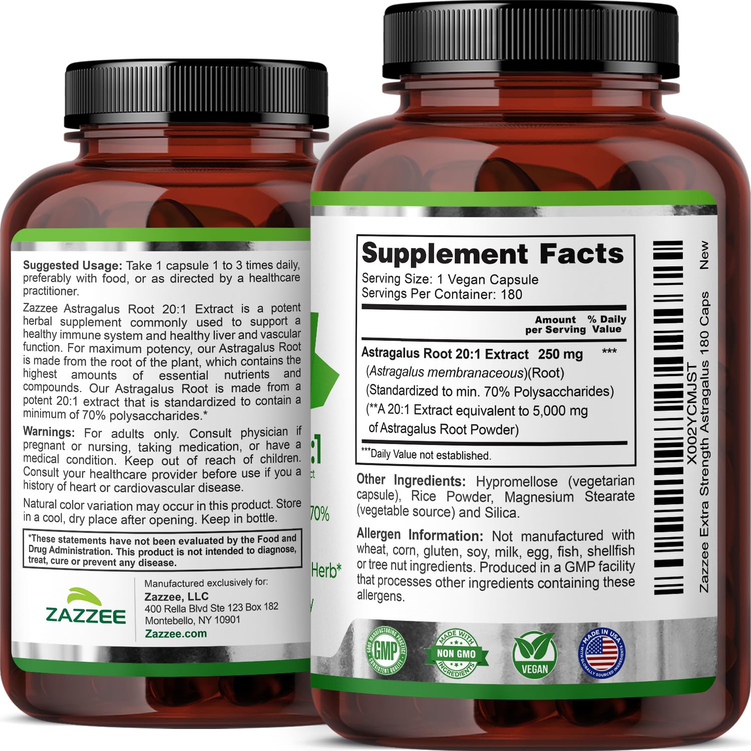 Capsules affichent 5000 mg par dose - Dosage clair.