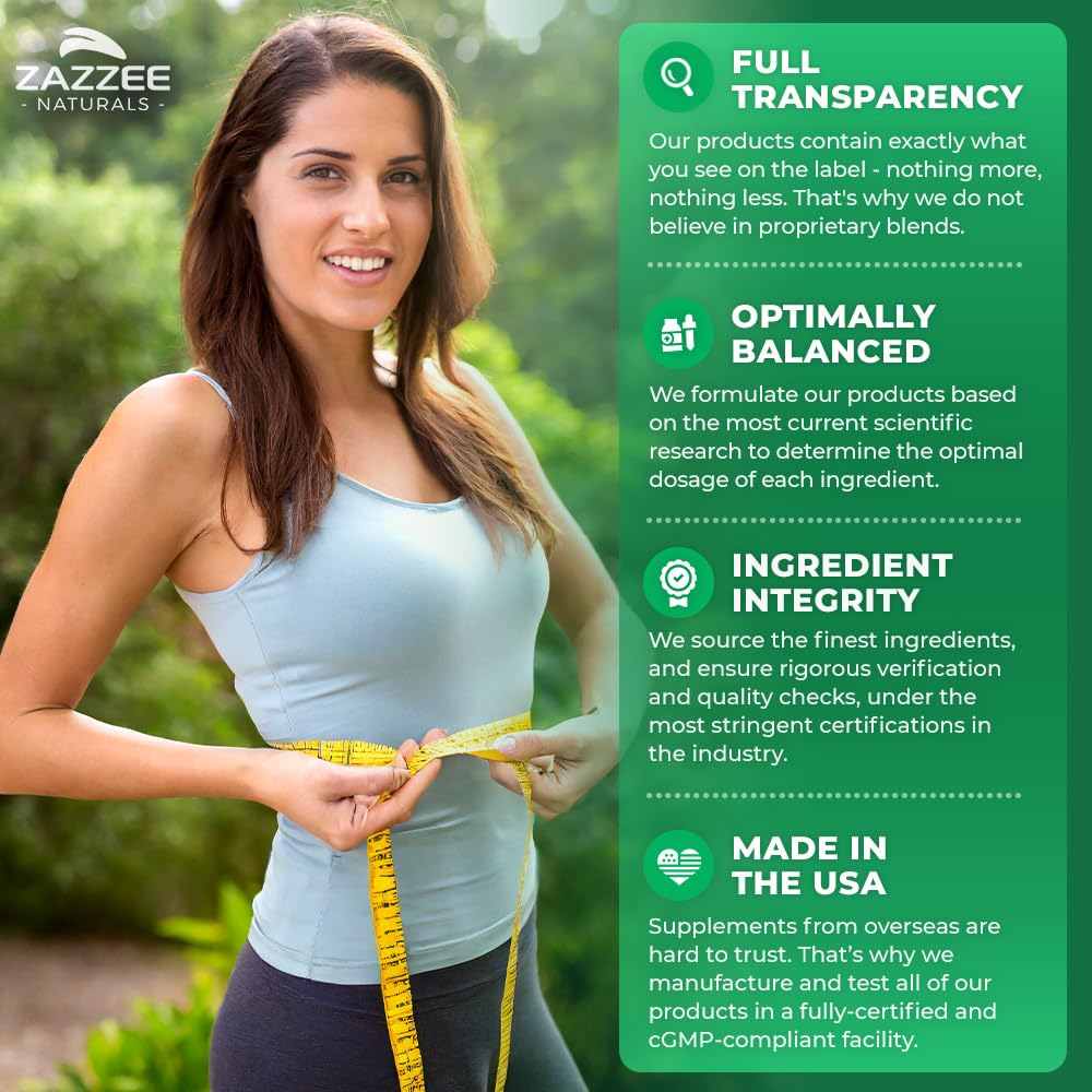 Zazzee Étiquette Bouteille, informations claires sur les ingrédients et la sécurité.