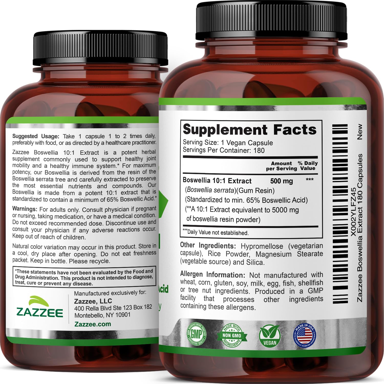 Extrait boswellia hautement puissant – formulation standardisée 10x.