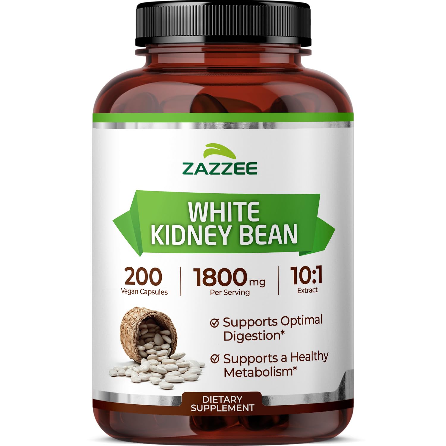 Zazzee Extrait Fève Blanche sur bouteille, pratique et quotidien.