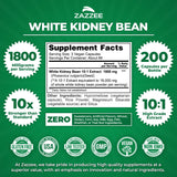 Zazzee Extrait Fève Blanche – capsules véganes prêtes à l’emploi.