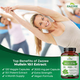 Zazzee Gelules vegan Mullein, flacon de 120 gélules.