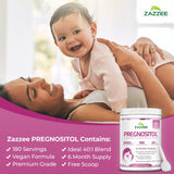 Poudre Zazzee PREGNOSITOL se dissout rapidement dans l’eau.