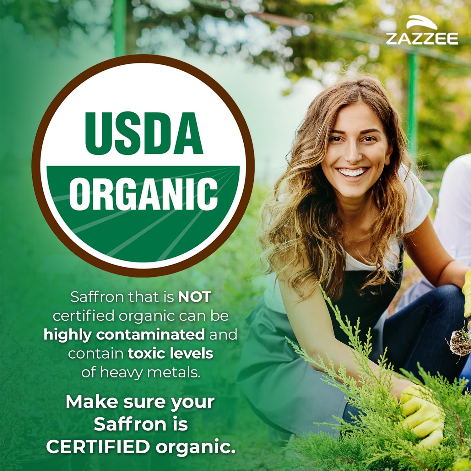 Capsules Zazzee safran 20x – dosage élevé pour une routine simple.