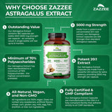Usine certifiee - Assurance qualité Zazzee Astragale extrait.