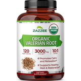 Bouteille Zazzee Valériane bio avec extrait 10:1