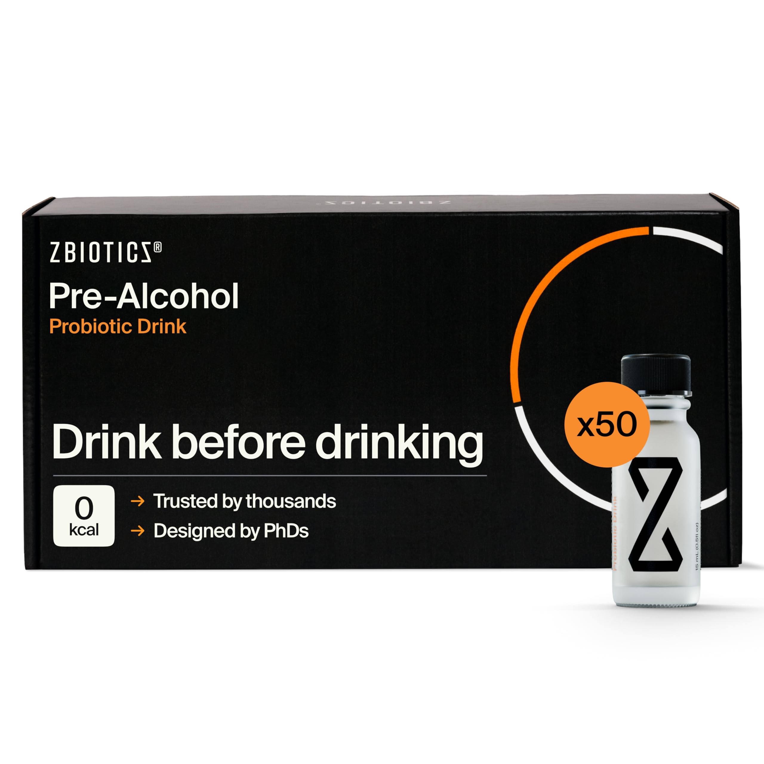 Bouteille ZBiotics pré-alcool, pour des soirées plus confortables.