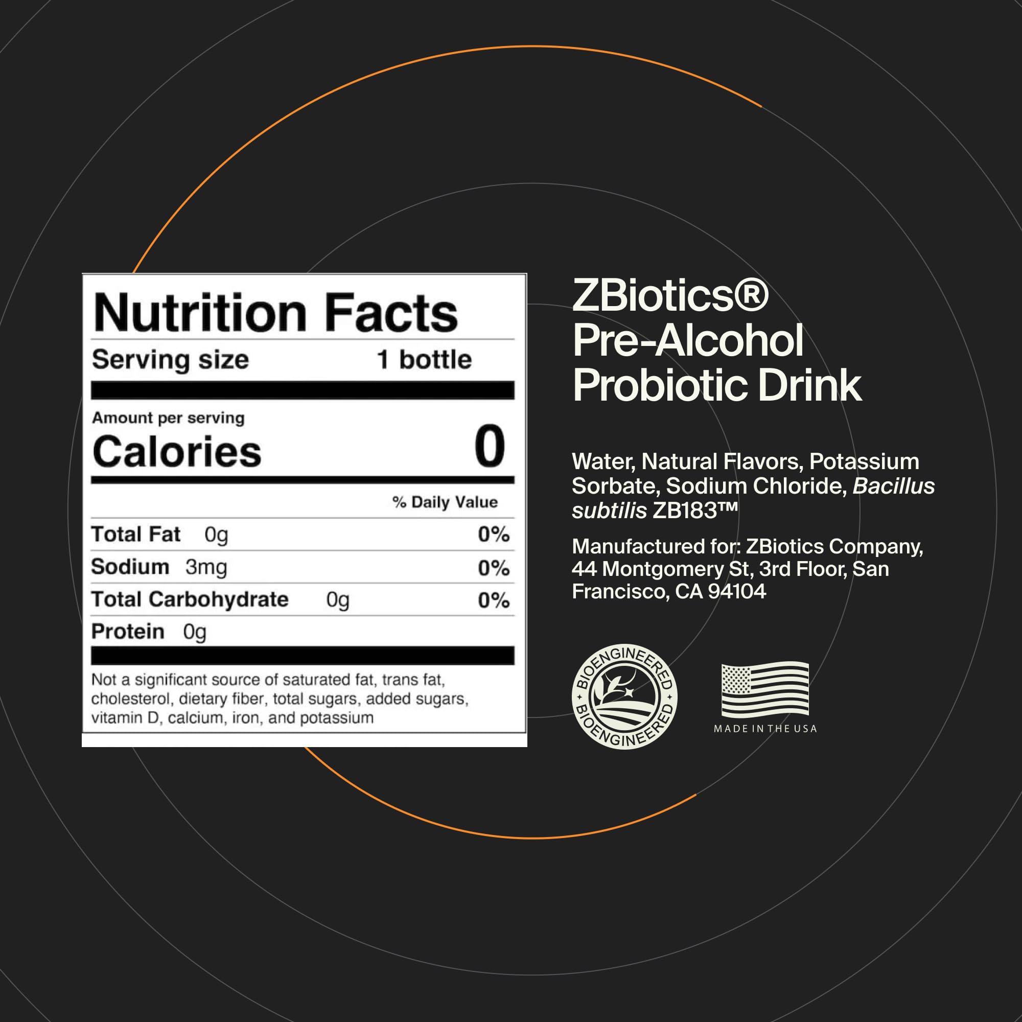 ZBiotics, approche biotechnologique, ciblant l’acétaldéhyde pour une expérience nocturne.