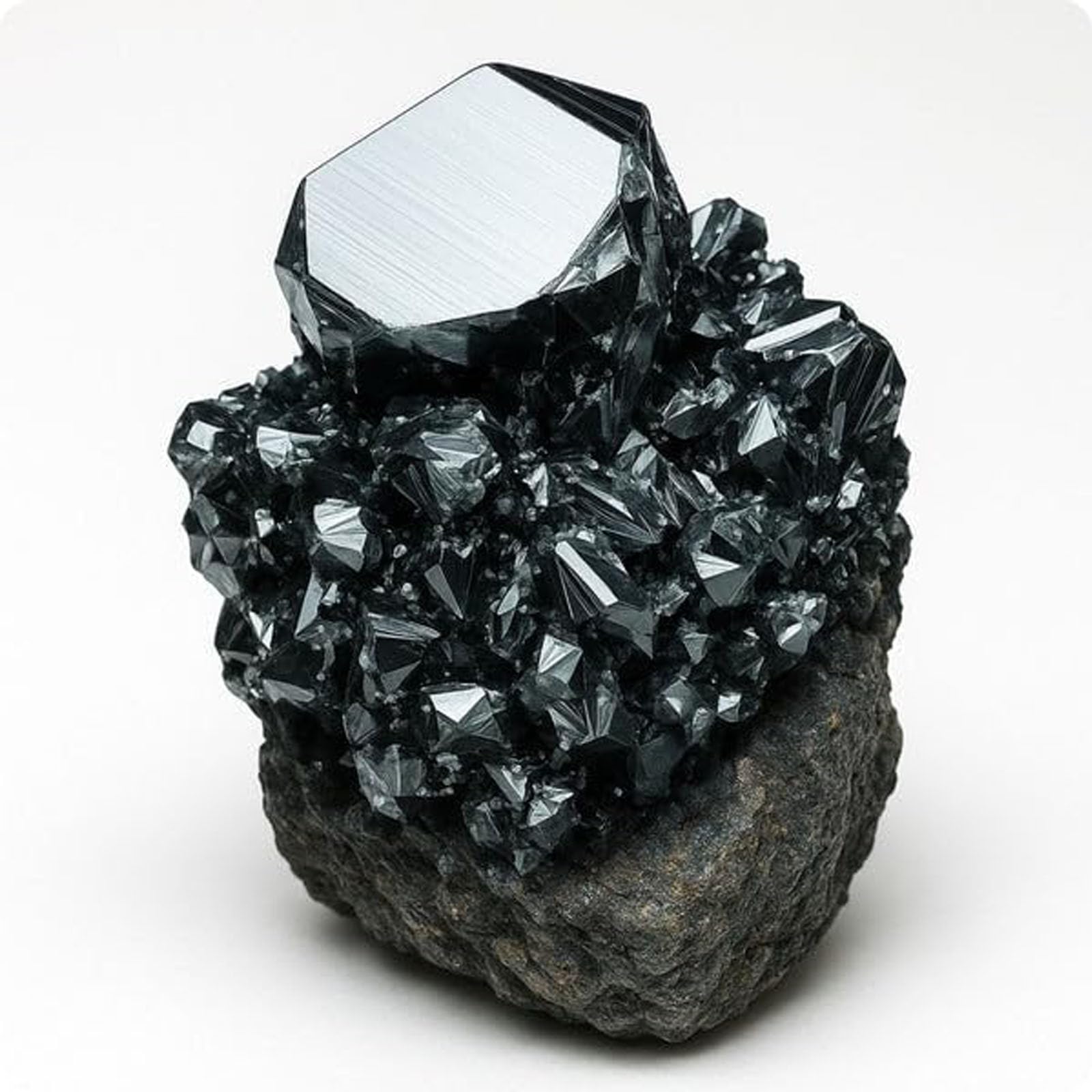 ZCVFA Hemys bracelet hématite porté au quotidien noir.