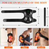 Zdatt genou massage 4 zones, vibrations relaxantes pour détente musculaire ciblée.