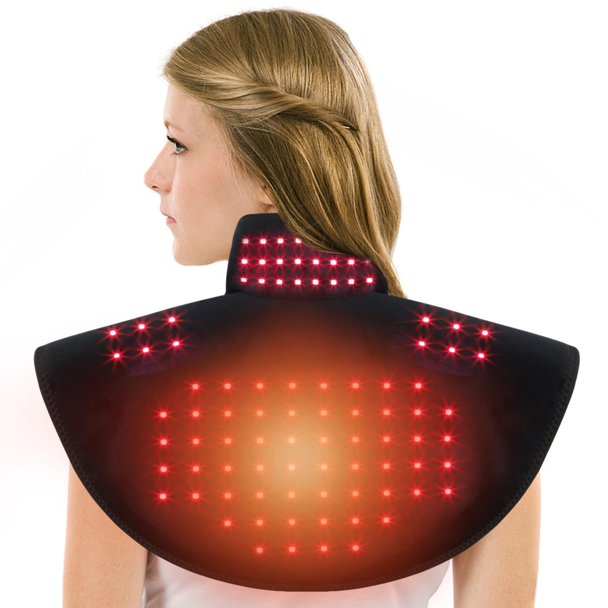 Zdatt wrap lumière rouge 650nm sur le dos et les épaules, détente potentielle.
