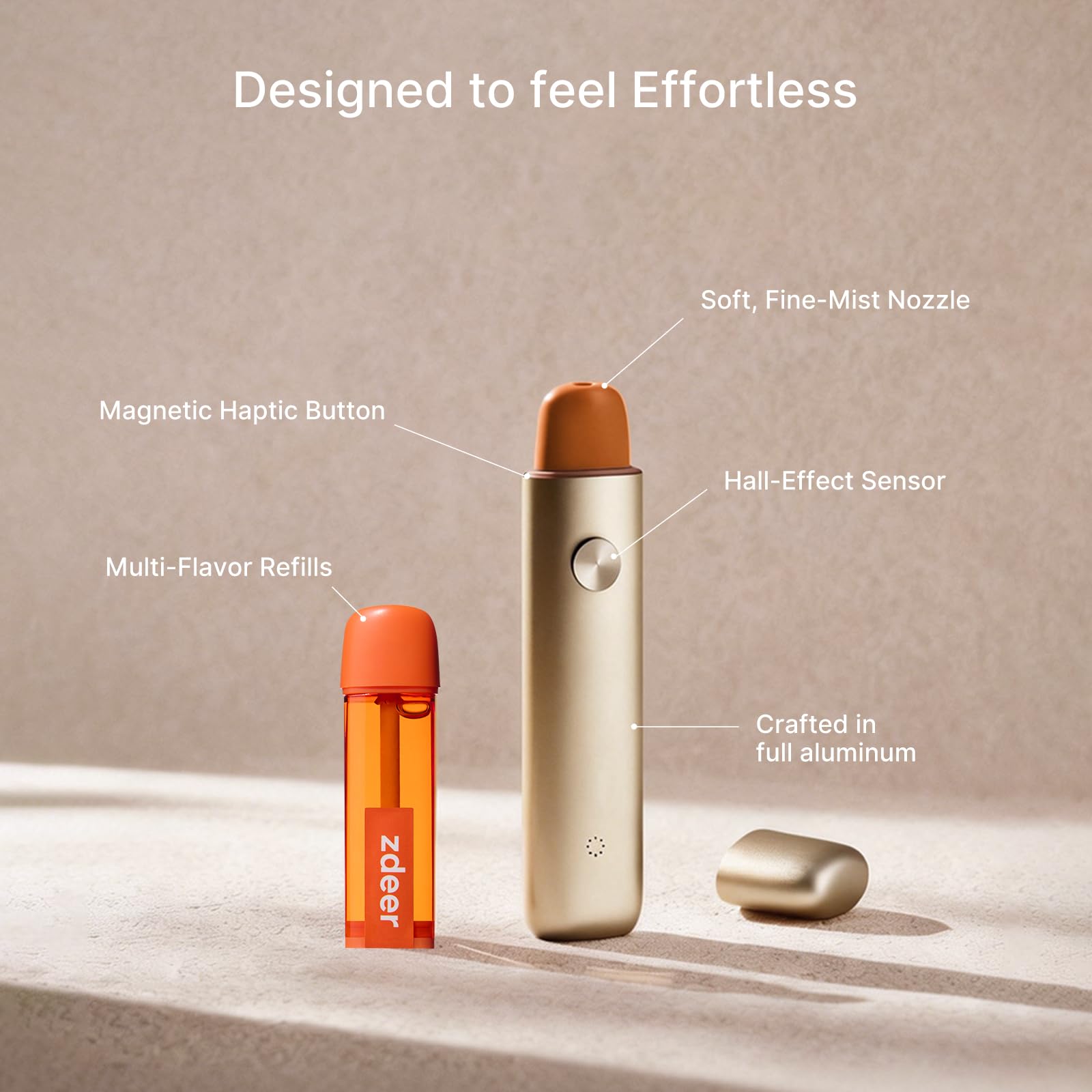 Utilisation de voyage, design compact sans aérosol pour emporter partout.