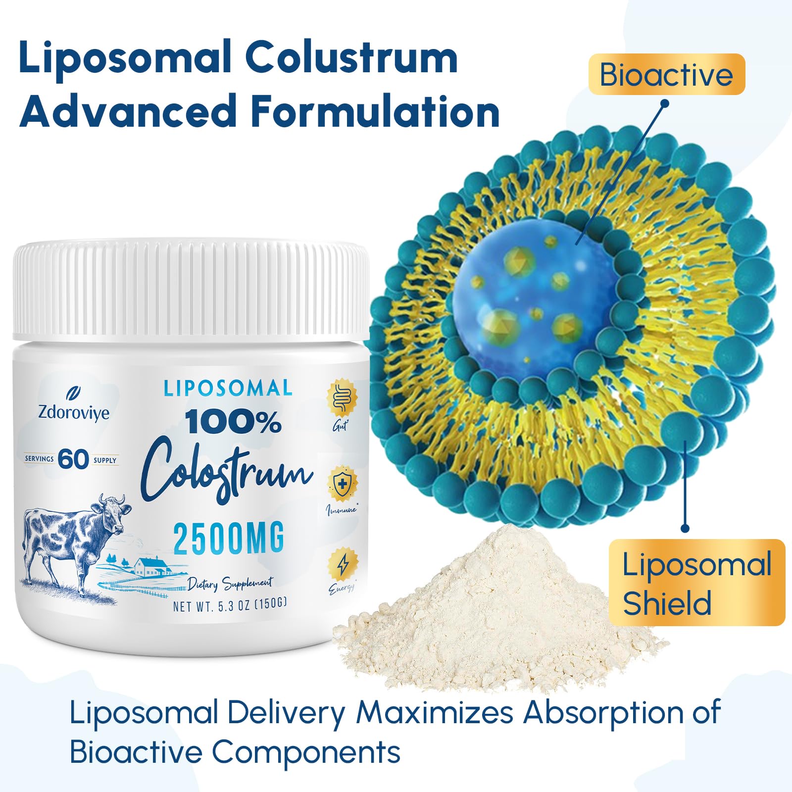 Zdoroviye absorption liposomale indique une biodisponibilité potentiellement accrue.