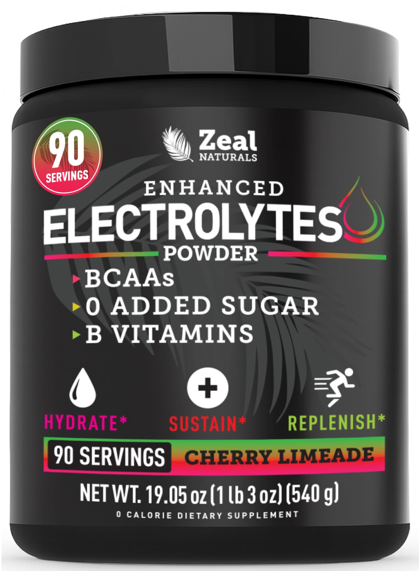 Zeal Electrolyte Powder emballage, hydratation durable pour l entraînement.