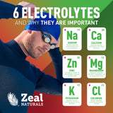 Zeal Electrolyte Powder hydratation, réapprovisionnement électrolytique pendant le sport.