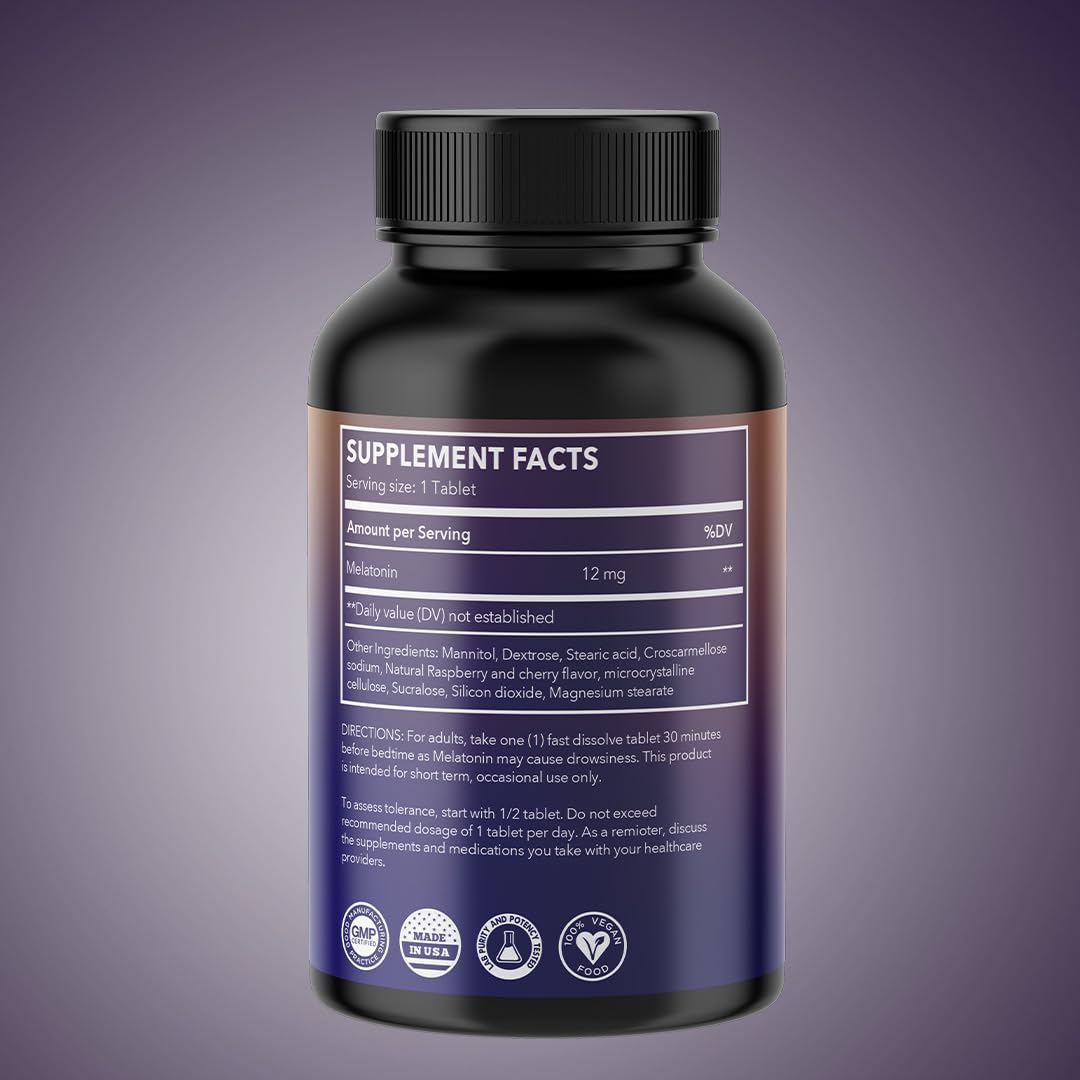 Z Zealthy Life Mélatonine bouteille compacte et légère.